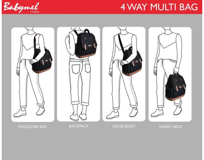 BABYMEL Sac  langer Robyn Navy Stripe BABYMEL (1)