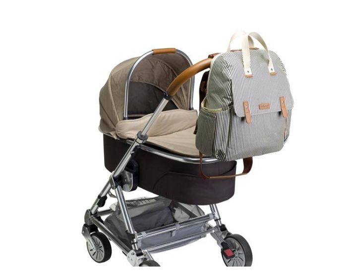 BABYMEL Sac  langer Robyn Navy Stripe BABYMEL (2)