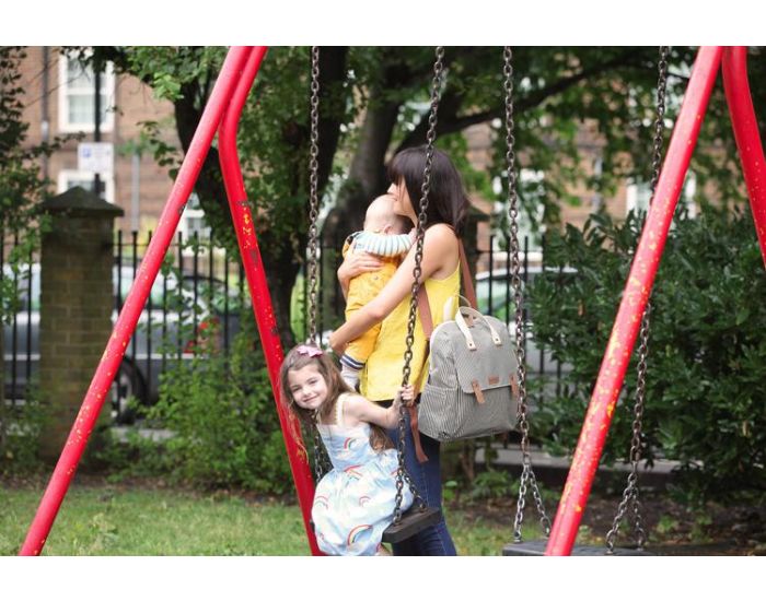 BABYMEL Sac  langer Robyn Navy Stripe BABYMEL (4)