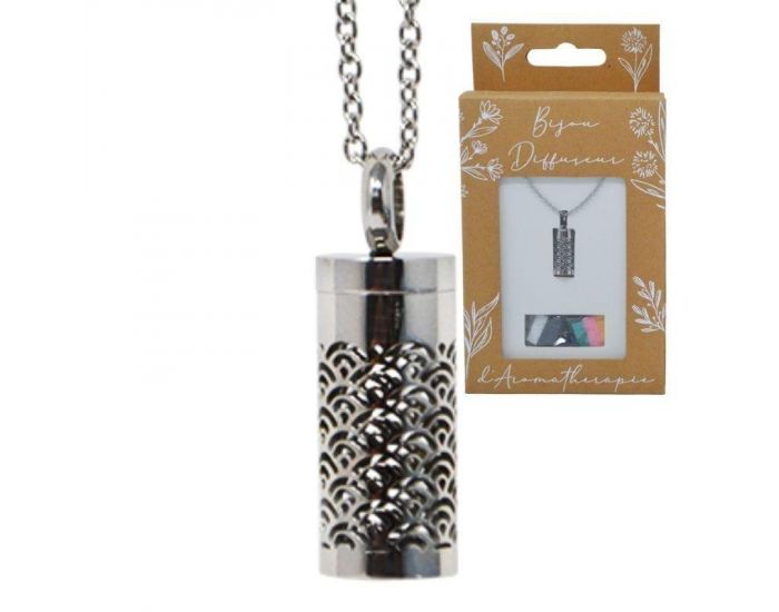 IRR�VERSIBLE Collier Tube Diffuseur d'Huiles Essentielles - �ventails avec 7 Feutrines /Patins (1)