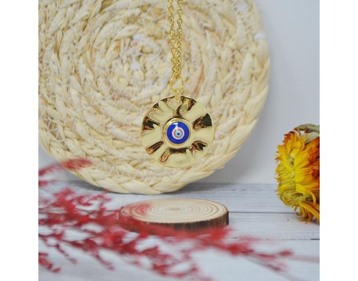 IRR�VERSIBLE Pendentif �il Grec - Plaqu� Or (2)