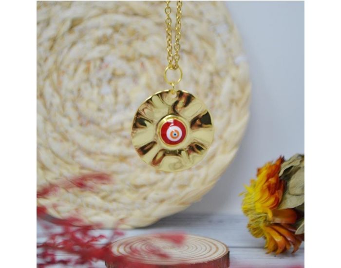 IRR�VERSIBLE Pendentif �il Grec - Plaqu� Or (5)