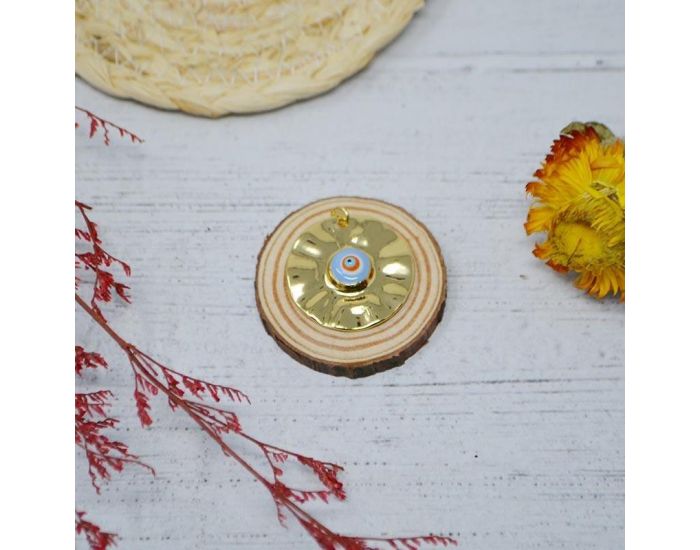 IRR�VERSIBLE Pendentif �il Grec - Plaqu� Or (7)