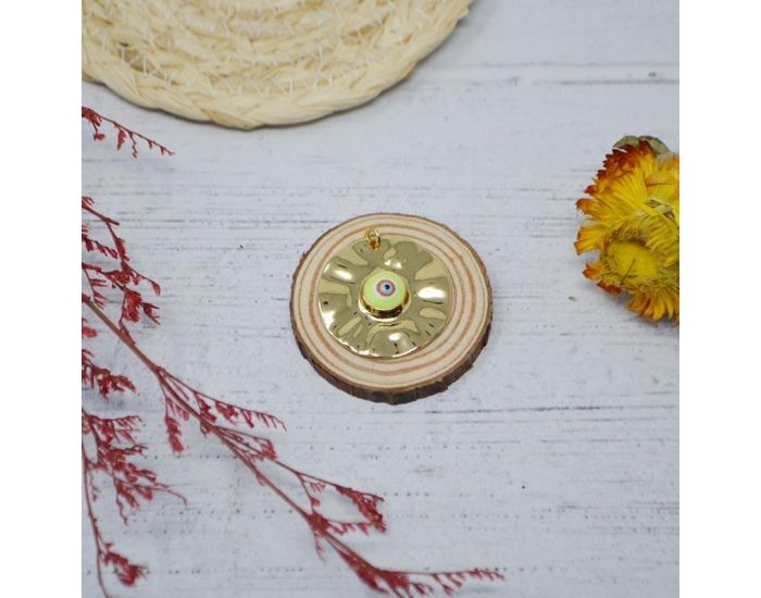 IRR�VERSIBLE Pendentif �il Grec - Plaqu� Or (8)