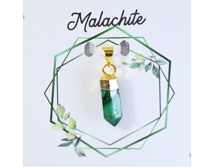 IRR�VERSIBLE Pendentif Bitermine - Plaqu� Or - Pierres Naturelles (5)