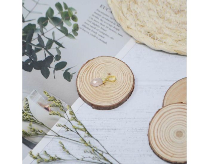 IRR�VERSIBLE Pendentif Petit Pic - Plaqu� Or - Pierres Naturelles (6)