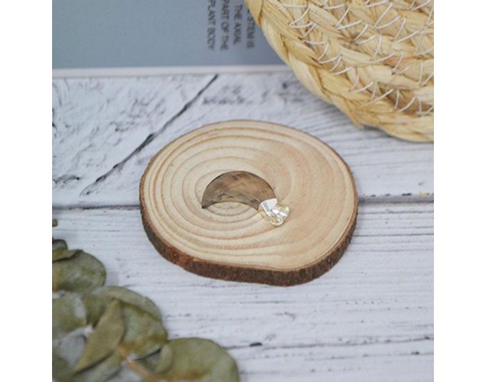 IRR�VERSIBLE Pendentif Lune - Plaqu� Argent - Pierres Naturelles (5)