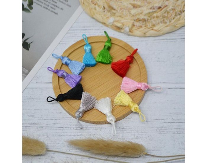 IRR�VERSIBLE Pendentif Pompon Satin - Bola Grossesse DIY (1)