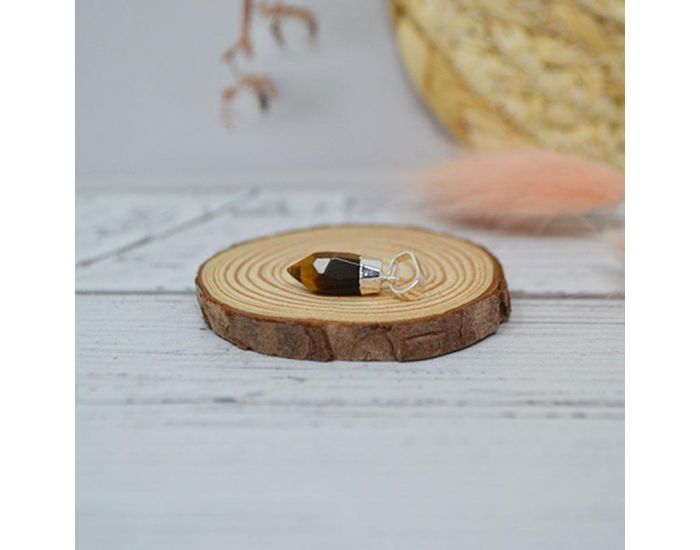 IRRVERSIBLE Pendentif Petit Pic - Plaqu Argent - Pierres Naturelles (4)