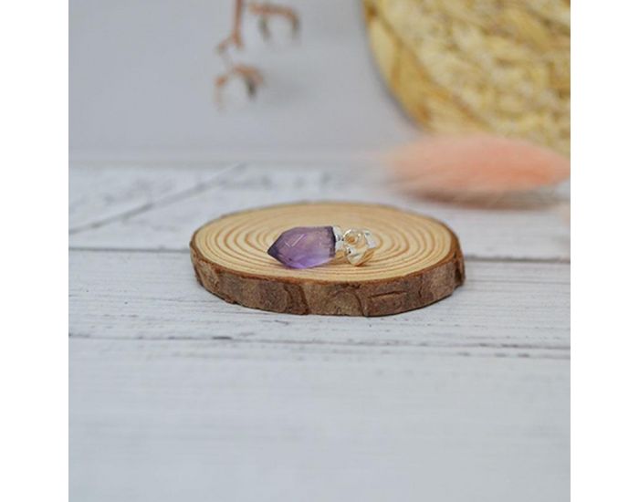 IRRVERSIBLE Pendentif Petit Pic - Plaqu Argent - Pierres Naturelles (7)