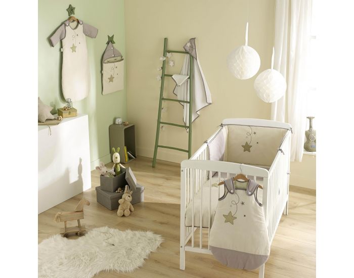 P'TIT BASILE Parure Lit B�b�  - Coton Bio - Housse de couette 100x140 cm + Taie 40x60 cm (1)