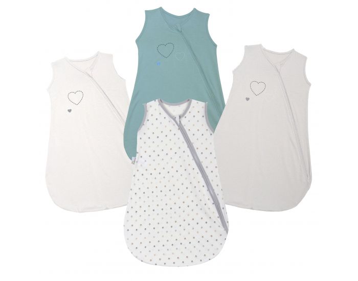 P'TIT BASILE Gigoteuse Et� - Jersey Bio - Bleu Gris (1)