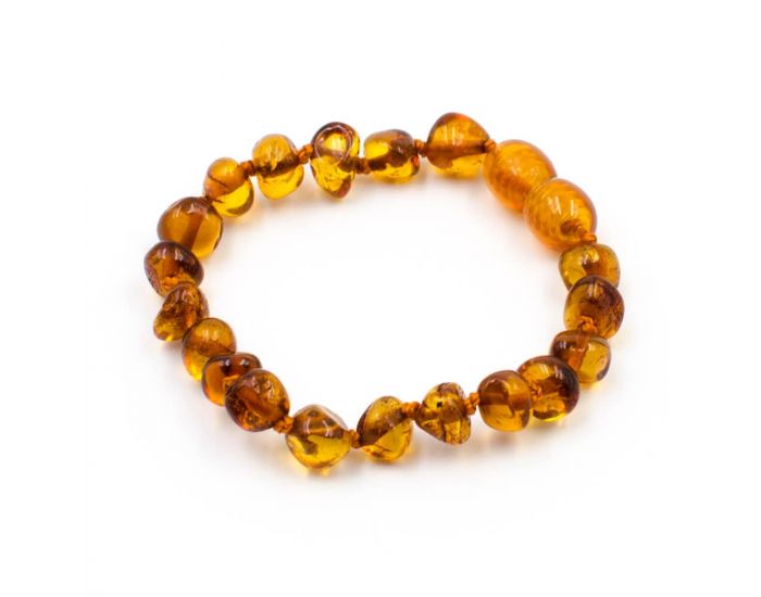 123AMBRE Pack Collier d'Ambre + Bracelet d'Ambre B�b� - Perles Baroques (2)