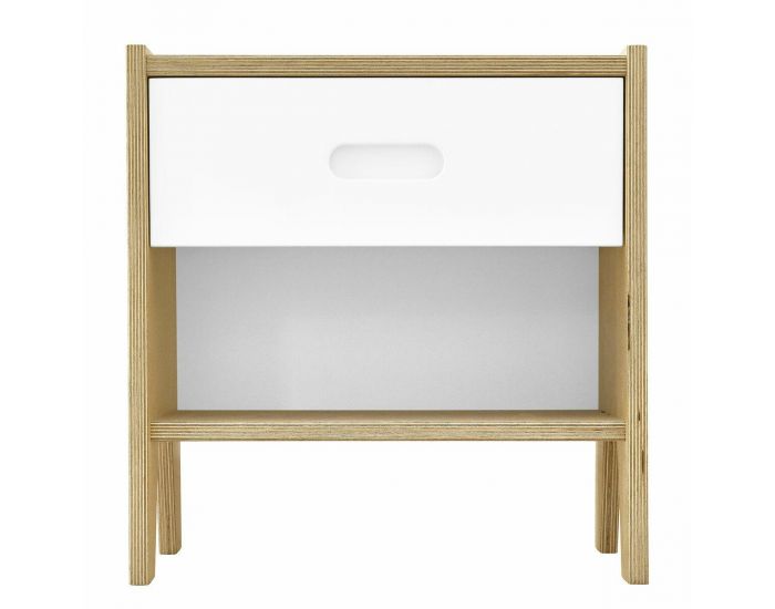 AKITEN RETAIL Chevet - Samy Blanc et bois (1)