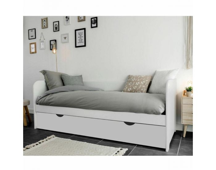 AKITEN RETAIL Lit Gigogne - Java - Bois Naturel 80x190 cm (2)