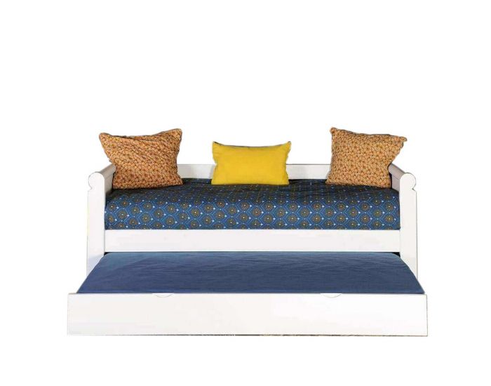 AKITEN RETAIL Lit Banquette Gigogne - Th�mus Blanc (1)