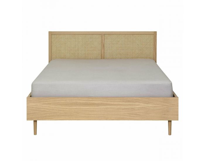 AKITEN RETAIL Lit en Cannage - Stella Bois naturel (3)