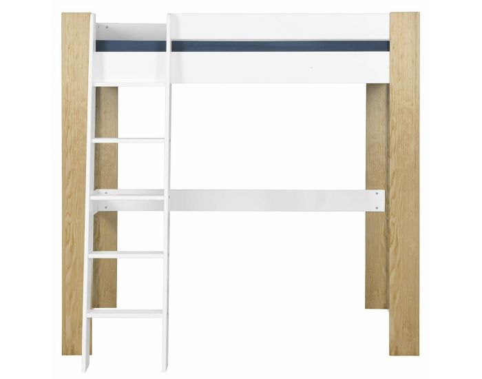 AKITEN RETAIL Pack Lit Mezzanine avec Bureau et Matelas - Ali (1)