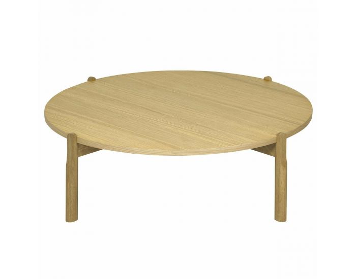 AKITEN RETAIL Table Basse - Ronde - Gala Bois naturel (1)