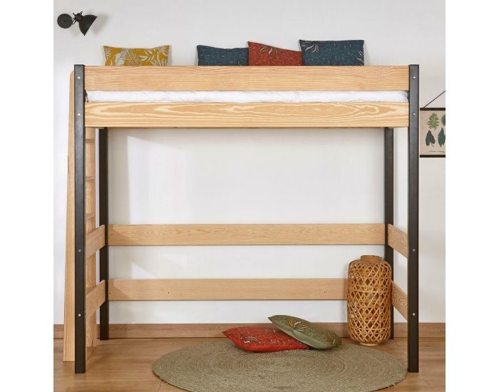 AKITEN RETAIL Pack Lit Mezzanine avec Matelas - Jamy (2)