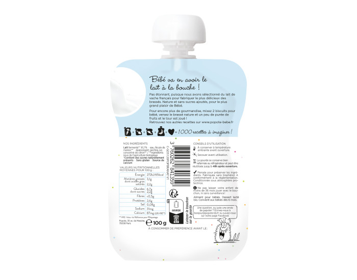 POPOTE Gourde Brass Nature - 100 g - Ds 6 mois (1)