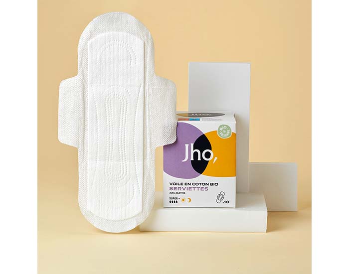 JHO Serviettes�Super+ Jour & Nuit - Boite de 10 (1)