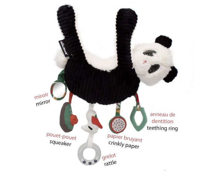 LES D�GLINGOS Peluche d'Activit�s - Rototos le Panda - D�s 12 mois  (1)