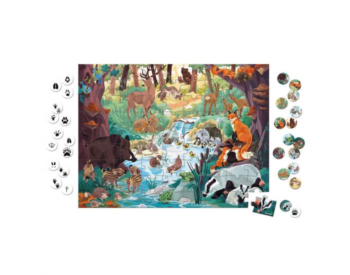JANOD Puzzle - Les Empreintes des Animaux - D�s 4 ans (1)