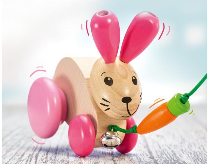 SELECTA Hanna Hoppel Lapin � Tirer - D�s 12 mois (1)