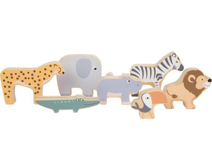SMALL FOOT COMPANY Animaux � Empiler - Safari - D�s 1 an (2)