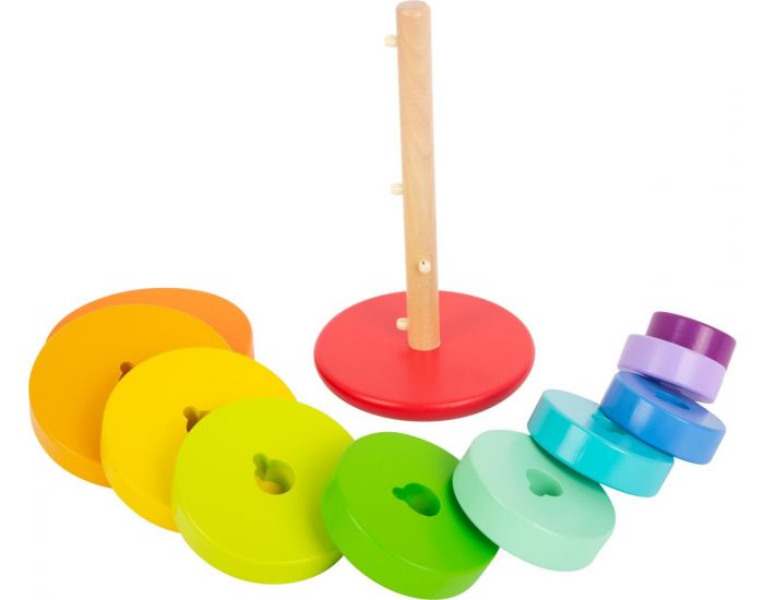 SMALL FOOT COMPANY Tour � Empiler et � Enficher - Arc-en-ciel - D�s 1 an (3)