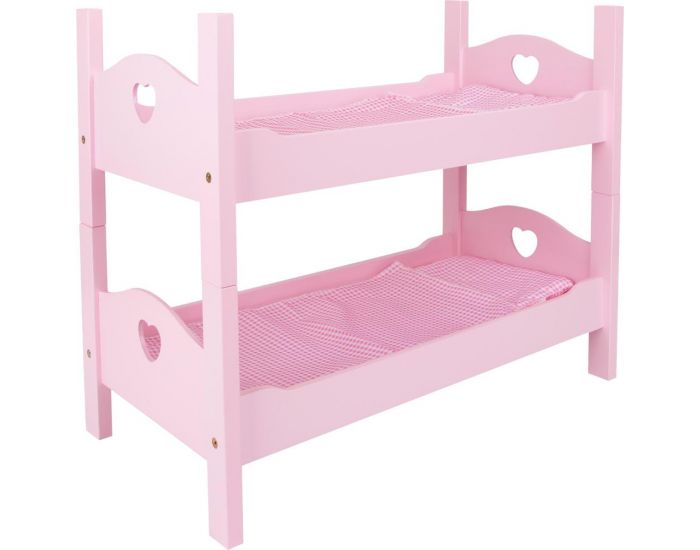 SMALL FOOT COMPANY Lit Superpos - pour Poupes - Rose - Ds 3 ans (1)