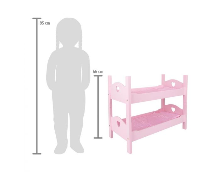 SMALL FOOT COMPANY Lit Superpos - pour Poupes - Rose - Ds 3 ans (2)