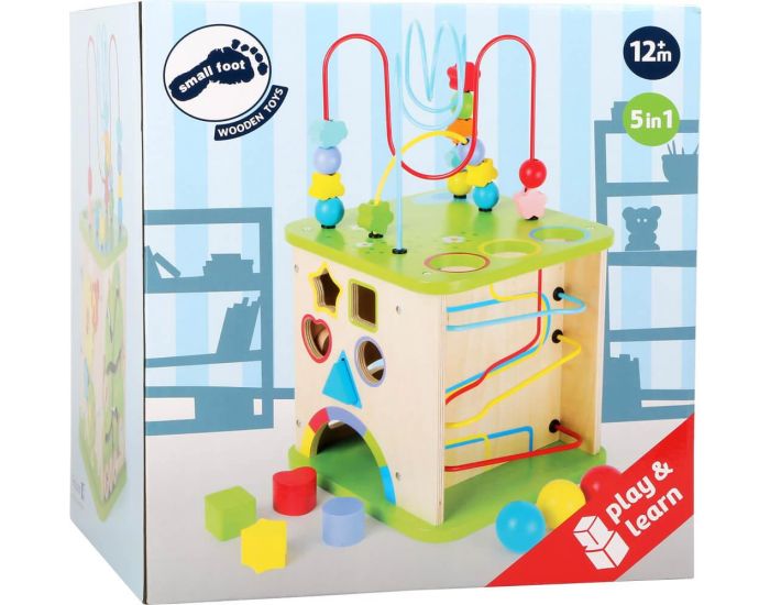 SMALL FOOT COMPANY Cube de Motricit� avec Circuit � Boules - D�s 1 an (2)