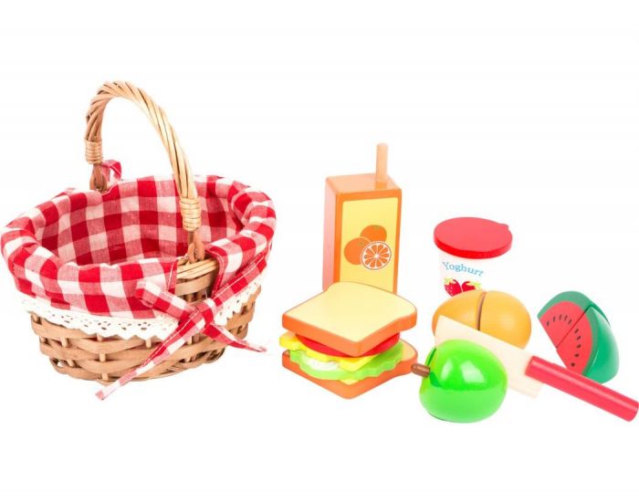 SMALL FOOT COMPANY Panier Pique-nique avec Aliments � D�couper - D�s 3 ans (1)