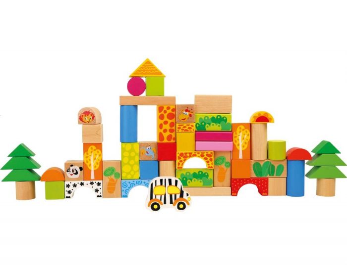 SMALL FOOT COMPANY Blocs de Construction - Zoo - D�s 1 an (1)