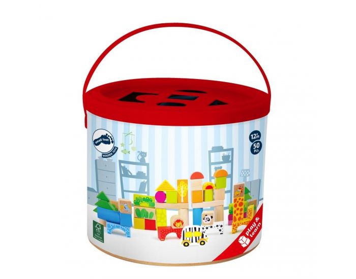 SMALL FOOT COMPANY Blocs de Construction - Zoo - D�s 1 an (2)