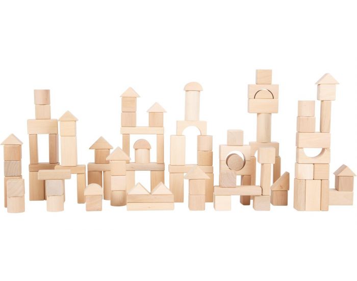 SMALL FOOT COMPANY Blocs de Construction - Naturel - 100 pcs - D�s 1 an (1)