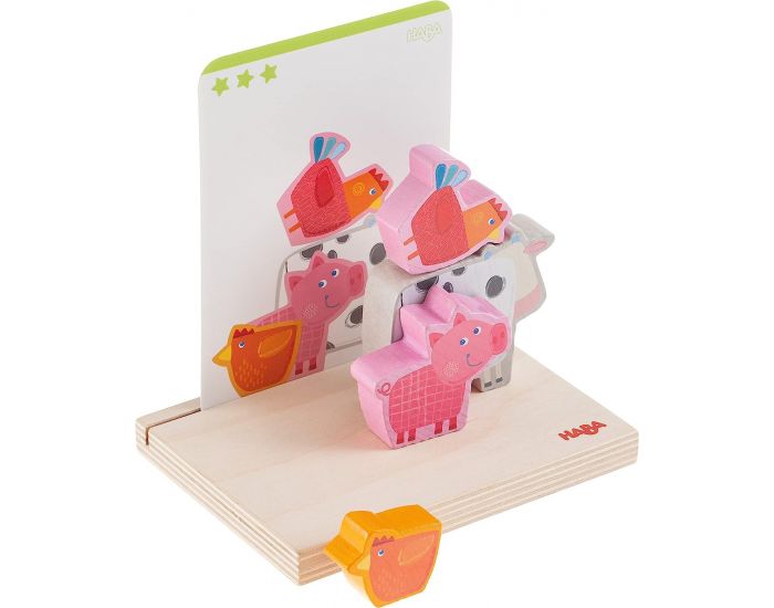 HABA Jeu � Empiler 3D � la Ferme - D�s 2 ans (2)