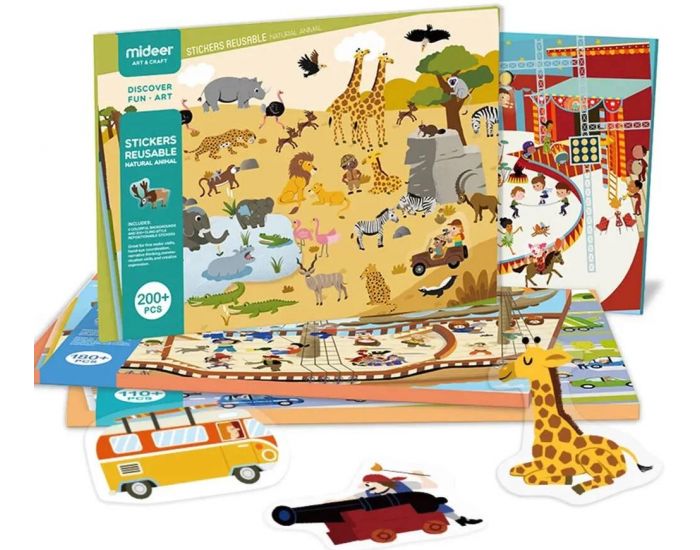 MIDEER Stickers Repositionnables - D�s 3 ans (1)