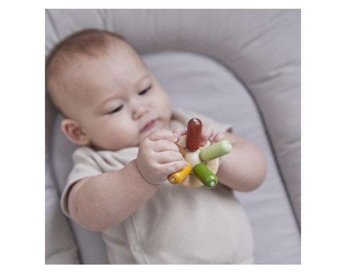 PLAN TOYS Hochet Pieuvre Couleurs V�g�tales - D�s 12 mois (2)