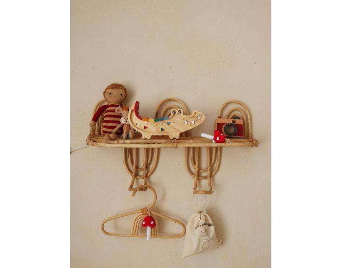 LITTLE LIGHTS Petite Lampe Veilleuse - Crocodile - D�s 3 ans Bois naturel (2)