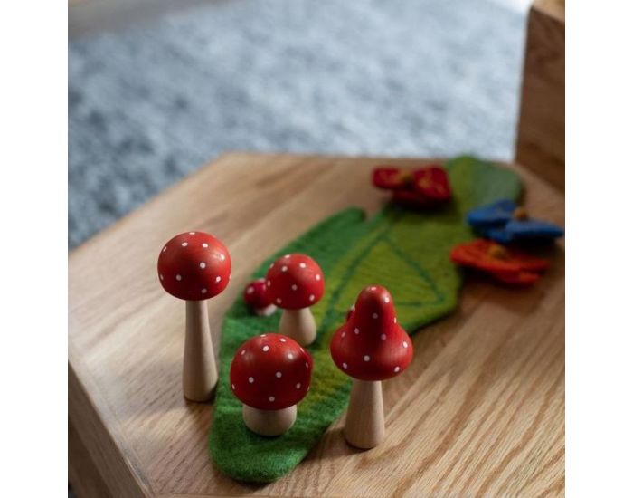 PAPOOSE TOYS Champignons en Bois - Set de 7 - D�s 3 ans (4)