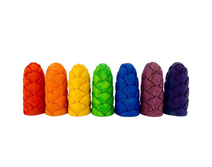 PAPOOSE TOYS Mini Bourgeons de Fleurs en Bois Rainbow - Set de 7 - D�s 3 ans (2)