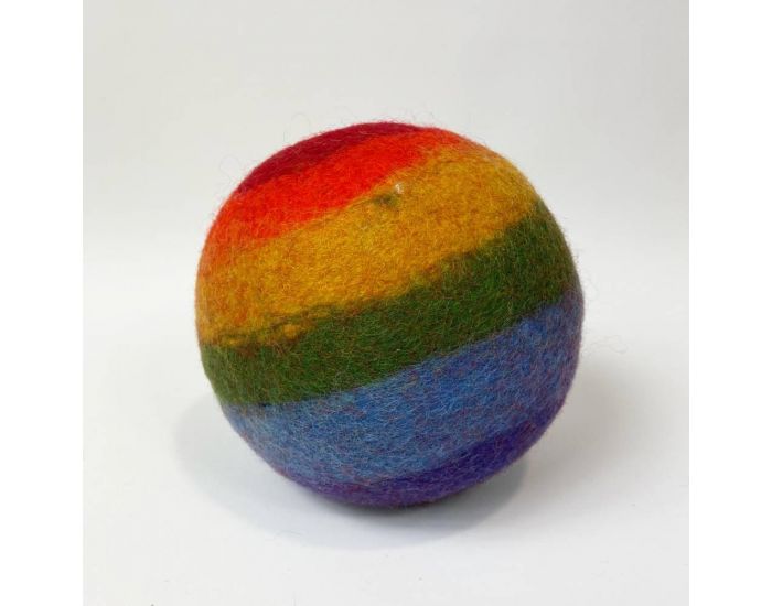 PAPOOSE TOYS Balle en Laine Feutr�e - Rainbow - D�s la naissance (4)