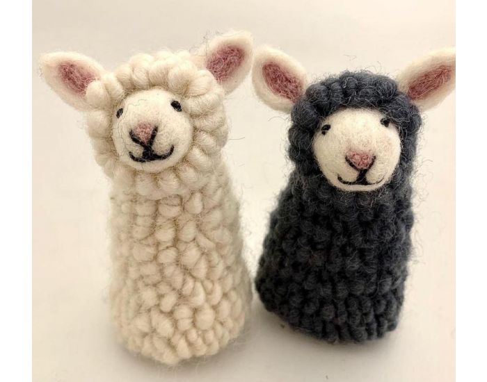 PAPOOSE TOYS Marionnettes � Doigts en Laine Feutr�e - Moutons - D�s 3 ans (6)