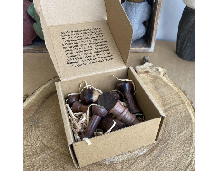 PAPOOSE TOYS Mini Bobines en Bois - Set de 10 - D�s 3 ans (4)