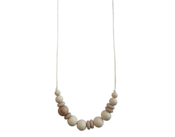 MAWEN MATERNE Collier d'Allaitement ou de Portage - Bois et Silicone - Laurier (2)