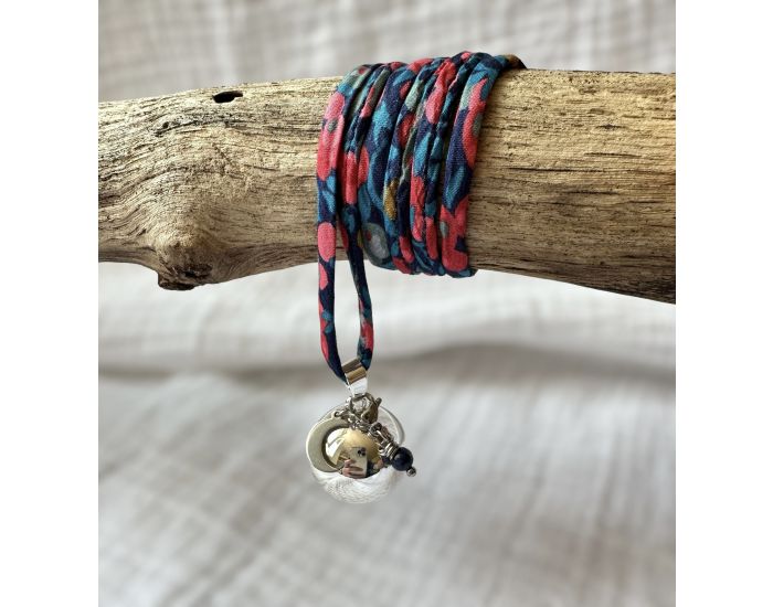 MAWEN MATERNE Bola de Grossesse - Rond Argent� - Lune et Pierre Lapis Lazuli (2)