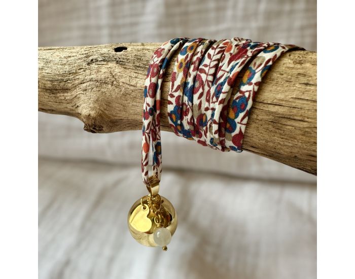 MAWEN MATERNE Bola de Grossesse - Rond Dor� - Coeur et Pierre de Lune (2)